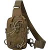 Générique Borsa a tracolla Borsa per il petto all'aperto per lo sport da viaggio, multifunzione, per uomo in bicicletta, casual, spalla per telefono cellulare, porta idratazione in nylon, 11 x 5 x 18 cm