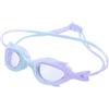 Kichvoe Occhialini da Nuoto per Ragazzo Ragazza Guarnizione Aderente in Silicone e Policarbonato, Design Cartoon Coda di Pesce Rosa per Piscina e Spiaggia