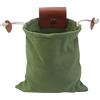 Buxuaaaa Borsa per foraggiamento con coulisse Borsa per raccolta di frutta Sacchetti per foraggiamento funghi Cintura in pelle PU per campeggio Raccolta Escursionismo Sacchetti di tela