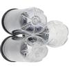 MUCKLILY 3 Pezzi Contenitore Conservazione Palline Pvc Tennis da e Trasparente per in Coperchio Nero, Set, Organizer Portatile Trasporto Forniture Attività All'aperto