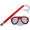 Generisch Set da snorkeling per bambini: occhialini da nuoto per bambini, maschera subacquea, boccaglio, set tubo traspirante, anti-appannamento, lente trasparente, guarnizione regolabile, parte superiore