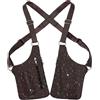Générique Borsa gilet - Pack de poitrine Style Gilet,Tracolla doppia sotto il braccio con tasche multiple anti-furto impermeabile | per uomo e donna telefono cellulare chiave per auto passaporto per viaggio