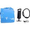 Niiyen Air Roller Pvc Gonfiabile Ginnastica a Rulli Attrezzatura per Ginnastica Tumbling Attrezzatura per Allenamento a Molla con Pompa Manuale per Uso Interno Esterno 0,6x0,8 m (Blu)