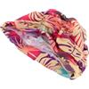 Kichvoe Cuffia da Nuoto Plissettata in Nylon per Adulti Protezione Orecchie e Stampa Foglie, Design Raffinato e Asciugatura Rapida per Sport Acquatici Indoor