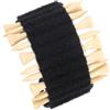 Amosfun Organizer per Accessori da Viaggio per Golf in Plastica e Tessuto Nero, Facile da Usare Trasportare, Porta Tee da Golf