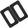 Homoyoyo 2 Pezzi Patch di Connessione per Slot Pinna da 9 Pollici in PVC Nero per Paddleboard e Tavole da Surf, Compatibile di Precisione per Sport Acquatici e Surf