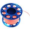 Oshhni Mulinello da Immersione in Alluminio con Filo per Pesca, Snorkeling e, Nero