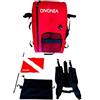 DiVONEA | Zaino impermeabile XL trasformabile in boa di segnalazione per immersioni - Accessori inclusi