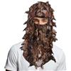 Odoukey Velo da cecchino: maschera mimetica traspirante a copertura totale con foglie, attrezzatura da caccia per pesca, escursionismo all'aperto