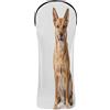 WDdZzyy Happy Pembroke Welsh Dog Side View Birthday Golf Covers Premium Leather Headcovers with Number Tags Progettato per adattarsi a tutti i legni e conducenti