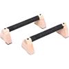 Generic Parallettes Push Bar - 2 maniglie compatte per esercizi, strumento professionale da palestra, attrezzatura versatile per allenamento a casa, impugnature ergonomiche in legno | parallele flessioni per