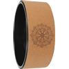 INOOMP Ruota per Yoga in Sughero Naturale Antiscivolo 1 Pezzo, Strumento di Allenamento per Schiena, Pilates e Massaggio Sportivo, Supporto per Esercizi di Flessibilità e Correzione