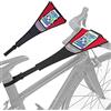 Amacoam Fascia Protezione Antisudore di Bici Telaio Sudore Protezione Antisudore per Bici a Rete con Custodia per Telefono Assorbe Corrosione per Bicicletta da Allenatore Allenamento Ciclismo al Coperto