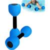 Generic Manubri per esercizi di aerobica in acqua - ad acqua per esercizi in piscina - 2 pezzi luminoso strumento fitness da piscina - manubri per esercizi acquatici per adulti, adolescenti
