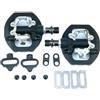 ReachMall Pedali autobloccanti a doppio uso, in lega di alluminio, compatibili con SPD, pedali piatti e senza clip per MTB da strada, 75 x 65 mm