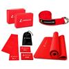 Adrenaline Kit Yoga e Pilates, Tappetino, 2 Yoga Brick, Cinghia, Elastici, Foam Roller 60 cm, Softball Ø 25 cm e Pilates Ring, Set da 8 pezzi