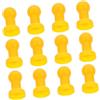 HEMOTON 12 Pezzi Copritappi per Pali Trampolino in Plastica Giallo, Accessori Pratici e Facili da Installare per Protezione Tubi Trampolino