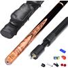 BCJMKDX Stecca da Biliardo, Stecca da Biliardo 3/4 Divisa Nera 8 Stecca Cinese Snooker 10 mm con Scatola