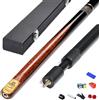 BCJMKDX Stecca da Biliardo, Stecca da Biliardo 3/4 Divisa Snooker Otto Nera 9,5 mm 10 con Scatola