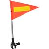 Uonlytech Bandiera Metallo Golf Carrello per a Riflettente e Arancione da Rotazione Asta Telescopica Regolabile in Inossidabile per Maggiore visibilità e Sicurezza Sedia