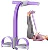 Generisch Pedale di trazione per fitness, corda elastica di resistenza da 120 cm, 3 passanti, per yoga, antistrappo, attrezzo per allenamento addominali | Sit Up Muscle Stretching Riabilitazione Allenamento per