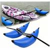 VSAQLNWZ Stabilizzatori per canoa, lunghezza del braccio regolabile, galleggianti versatili per kayak, adatti per kayak o barche con fori, blu