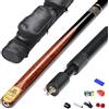 BCJMKDX Stecca da Biliardo, Stecca da Biliardo 3/4 Divisa Snooker Otto Nera 9,5 mm 10 con Scatola