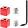 Kfwfuaee Lega di alluminio Biciclette Linea Interna Tappi Coda Bike Cube Cable End Bike Shifts & Brake Wire Core Covers con Chiave Lega di Alluminio Biciclette Linea Coda