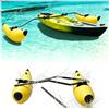 VSAQLNWZ Stabilizzatore Gonfiabile per Kayak, Regolabile Stabilizzatore per Kayak Gonfiabile Kit, Uso Versatile Kit Stabilizzatore Gonfiabile per Canoa 3 Colori per Il Tuo Stile,White
