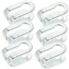 TEHAUX Fermacavi a Clip U in 6, Accessorio Fitness Versatile per Attrezzature Palestra, Morsetto per Fune d' per Impianti Pulegge Palestra Casa