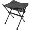Jnchdghwa Sgabello Pieghevole Ultralight per attività All'Aperto - Design Portatile Ideale per, Pesca e Attesa in Coda Nero