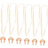SECFOU Tappanaso Nuoto in Silicone 6 Unitá con Cordino Elastico, Clip Nasale Imbottita per Adulti, Accessorio Comodo e Resistente per Piscine