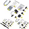 ReachMall Computer wireless, 3 in 1, cardiofrequenzimetro con grande retroilluminazione LCD, impermeabile, set di contachilometri per ciclismo su strada e MTB
