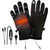 Generic Guanti riscaldati da uomo - 3 livelli Touchscreen USB ricaricabili forniture invernali | Guanti elettrici da uomo, per motociclismo, costruzione, lavoro all'aperto, spalare, neve, ghiaccio, pesca