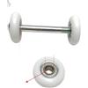 Opatiny Ruote scorrevoli in plastica con cuscinetti 608Z per canottaggio Fitness Gear (A)
