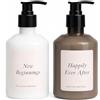 MIJOMA Set lozione manuale 2 x 470 ml - Happily Ever After con Desert Lime & New Beginnings con Blue Cypress - Cura delle mani idratante con erogatore pompa