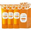 Generic Gel esfoliante arancione enzimi, gel naturale per la pulizia profonda del viso e pulizia dei pori, delicato scrub e scrub per il corpo per la pelle idratante (3 pezzi)