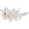 Grtheenumb Fermaglio per capelli da sposa|Fermacapelli da sposa Fiore da Pezzo da per pettine Barrette Accessori da, Oro