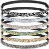 TOVINANNA Cerchietto Paillettes Donna Elastico Sottile, 6 Pezzi | Pietre Luminose, Leggero e Comodo, per Chioma Donna Estiva e Cerimonie Eleganti