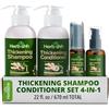 Herbishh Thickening Shampoo and Conditioner |Hair Growth Vitalizer |Hair Growth Essence Oil | Prevents Premature Hair loss- Supports Healthy Hair Growth (4in1)