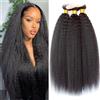 Ladiaryf 12A Brasiliano Diritta Capelli Umani 3 Bundles Yaki Capelli Lisci Tessitura 100% Veri Estensioni Dei Capelli Umani Yaki Capelli Lisci Lisci Tessuto Naturale Colore Nero 10 12 14 pollice