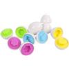 FLYPOP'S 6 uova da imbocare, gioco educativo-Premiere riflessioni-057693-Multicolore-Plastica-Montessori-Giocattolo per bambini-Regalo-Giocoso-Puzzle-5 cm-Da 2 anni, 057693