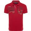 Carisma Polo a maniche corte da uomo, 100% cotone. Polo da uomo con ricamo. Piacevole vestibilità regolare per l'ufficio e il tempo libero 4666, Colore: rosso, M