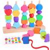 SUPERBE BEBE Jouet Montessori in Legno da Impilare e Ordinare per Bambini di 3 Anni - Attività e Sviluppo in Legno - Giochi Educativi Montessori per Bambini Piccoli - Regalo di Compleanno