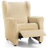 Martina Home - Copri-poltrona elastico, modello Tunez Custodia poltrona relax 32x42x8 cm beige