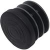Adsamm® / 4 x puntali alettati a incastro / neri / Ø 26 - 28 mm / tondi / piedini in polietilene per gambe di mobili in tubolare / puntali protettivi per arredi Adsamm® Quality