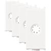 Vimar 0R14044 Plana Copriforo Passacavo con serracavo, di dimensioni 2.23 x 4.9 x 3.0 cm, colore bianco (Confezione da 4)