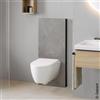 Geberit Monolith Plus modulo sanitario per WC sospeso, 131222007, Monolith Plus ardesia opaco/nero cromato spazzolato [Elementi ad Incasso > Elementi Incasso per WC]