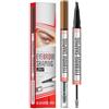 Netinpeater Matita per sopracciglia Microblading Impermeabile, Penna per sopracciglia durata 24 ore, Brow gel Inclusa, Penna sopracciglia effetto pelo, Marrone scuro