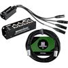 Pronomic NetCore SB-3F/SP-3M 5m Set - Sistema Multicore Audio 4 Canali - Stagebox con 4 Connettori XLR & RJ45 - Pigtail con 4 Prese XLR & RJ45 - Incluso Cavo di Rete CAT5e 5 m - Nero